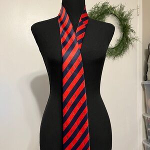 Vintage Rene Chagal Novelty Golf Print Silk Tie
